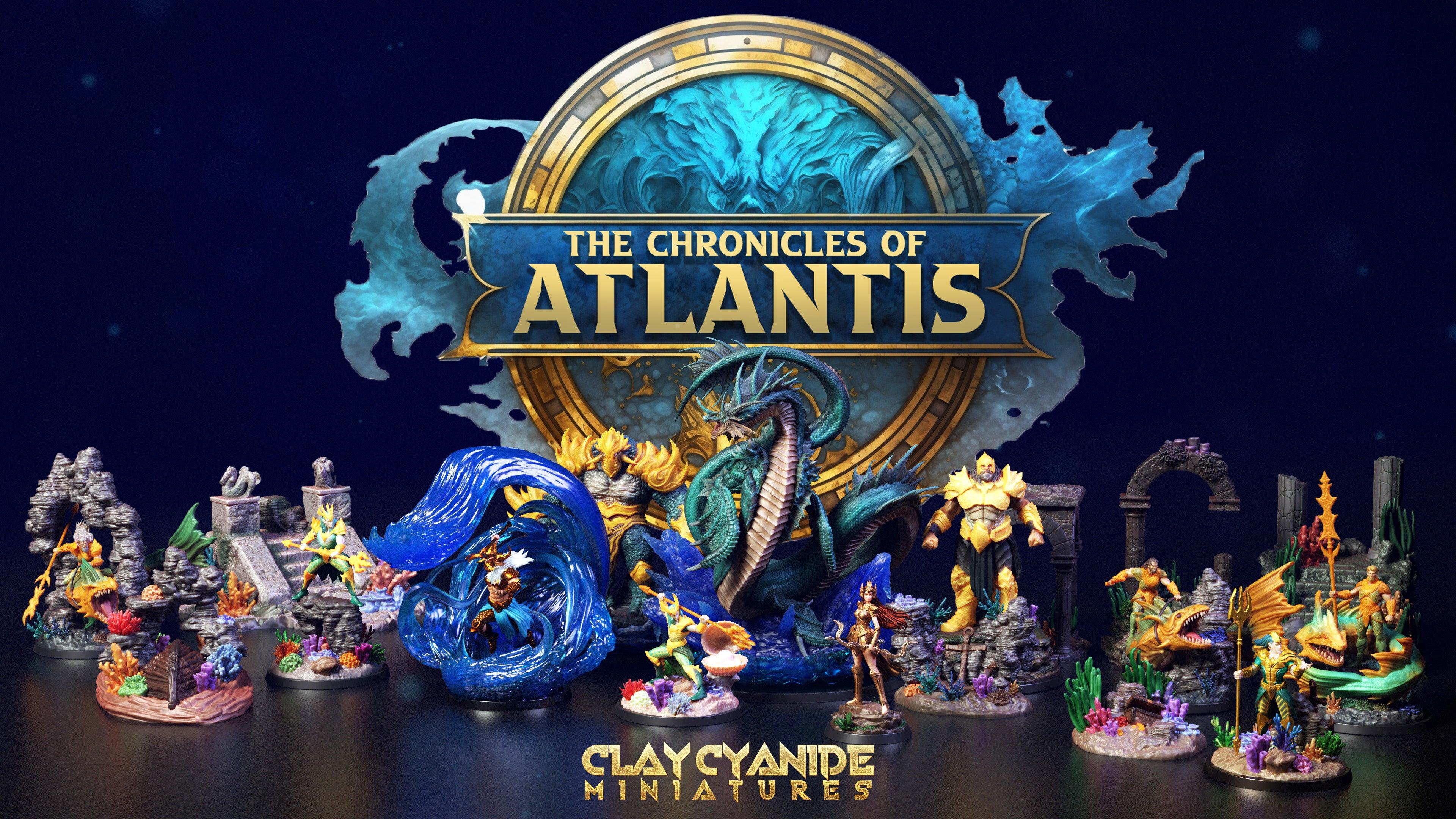 3D Printed Clay Cyanide Atalanta The Chronicles of Atlantis 28 32 mm D&D