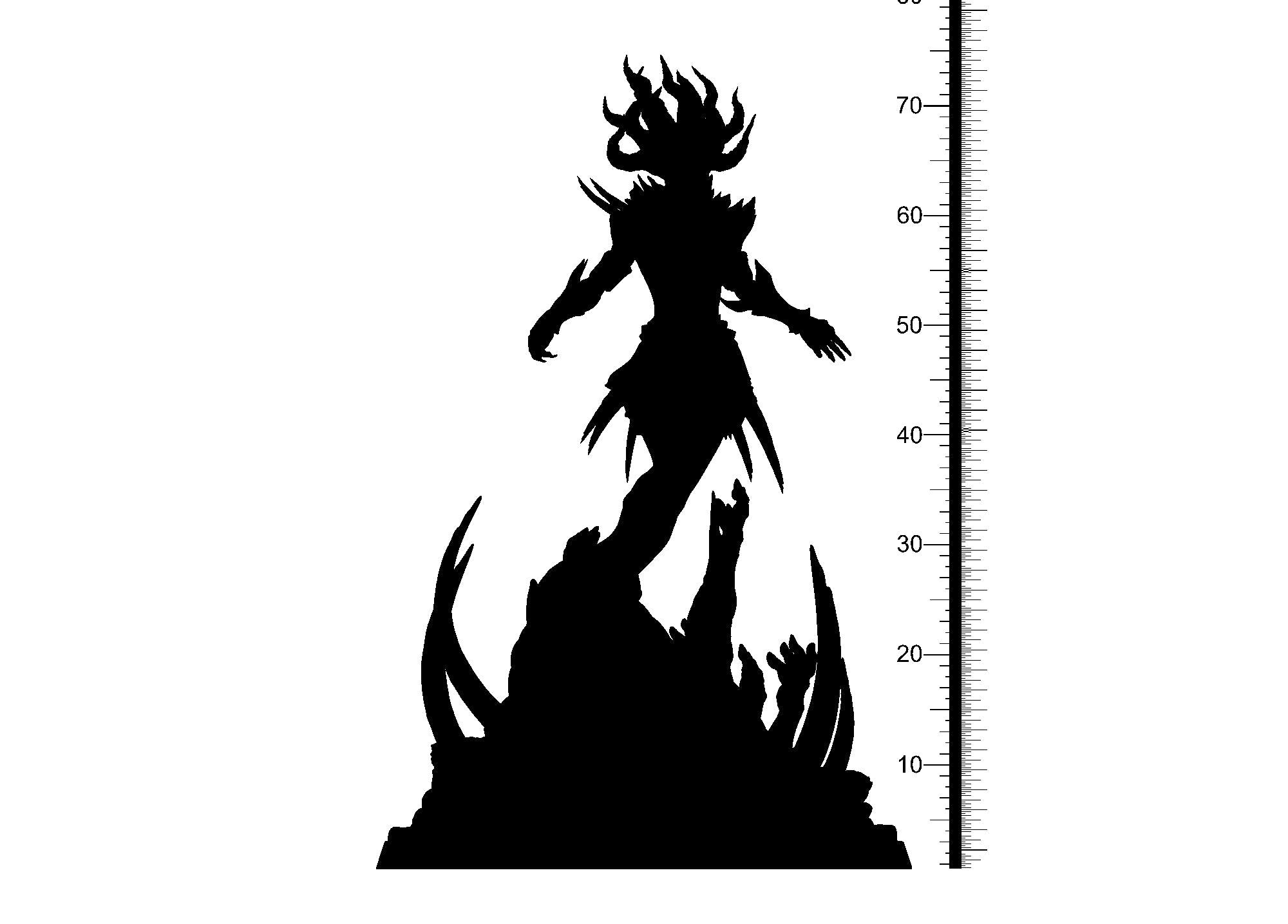 3D Printed Clay Cyanide Beatrice Dante's Inferno 28mm-32mm Ragnarok D&D