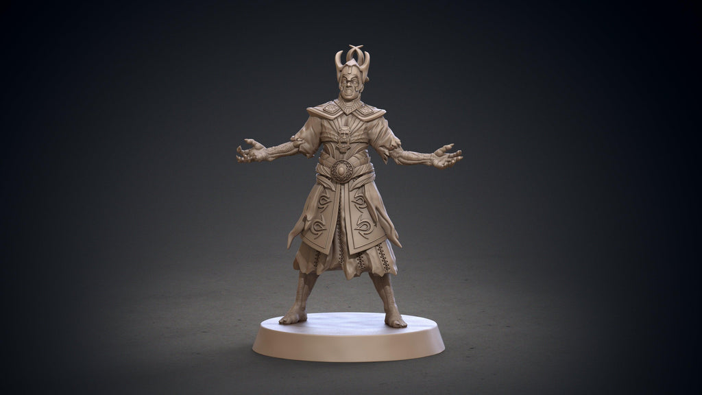 3D Printed Clay Cyanide Blackring Sorcerers Set Hyborean Age 28mm -32mm Ragnarok D&D