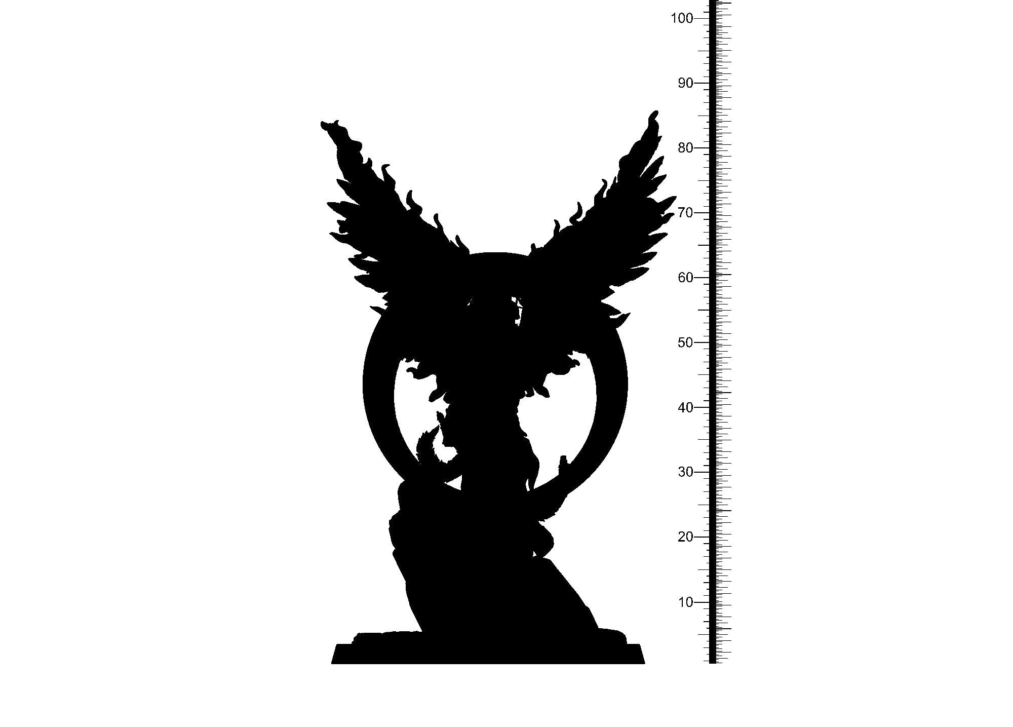 3D Printed Clay Cyanide Bonghwang Phoenix Korean Mythology Ragnarok D&D