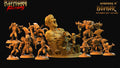 3D Printed Clay Cyanide Burneks Birdmen Owlmen Factions Ragnarok D&D