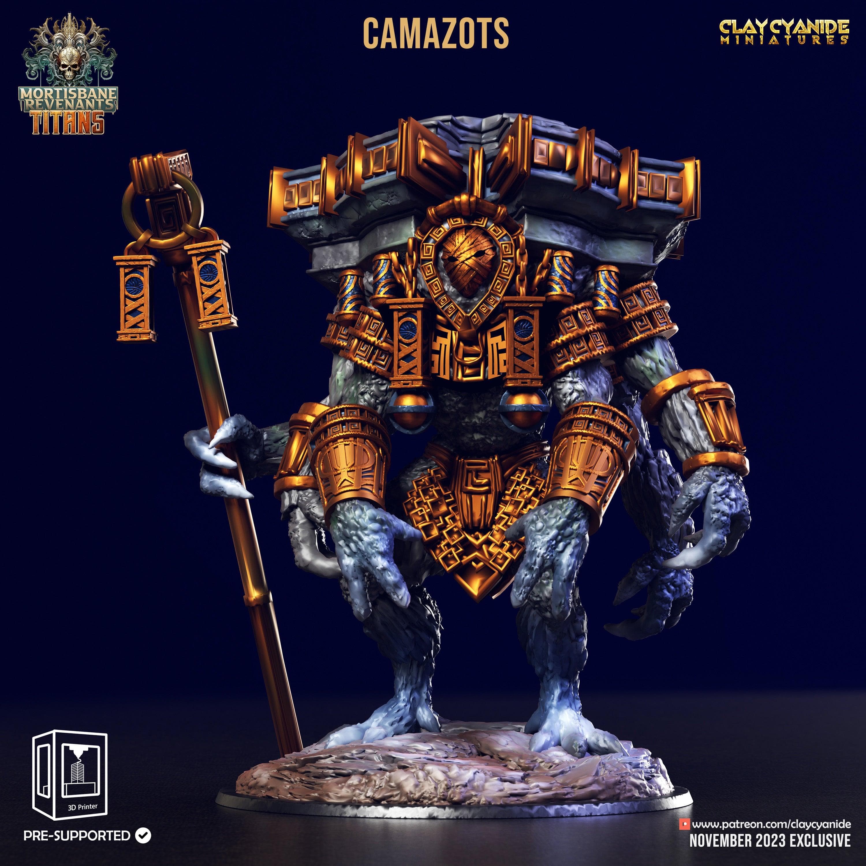 3D Printed Clay Cyanide Camazots Mortisbane Titans Set 28 32 mm D&D