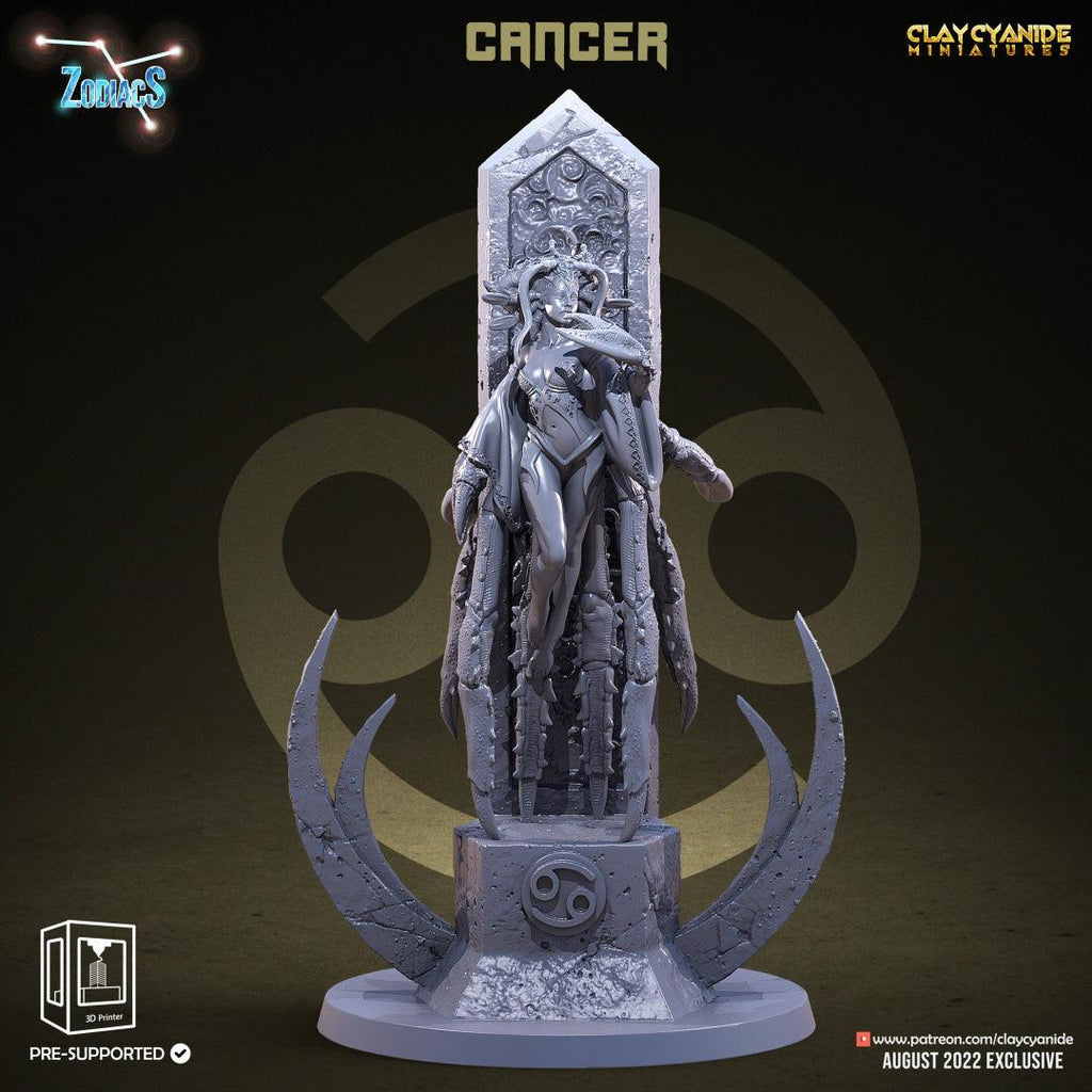 3D Printed Clay Cyanide Cancer Zodics 28mm-32mm Ragnarok D&D