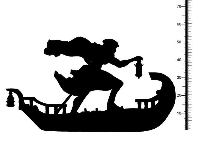 3D Printed Clay Cyanide Castle of Dracula - Ferryman 28mm 32mm D&D