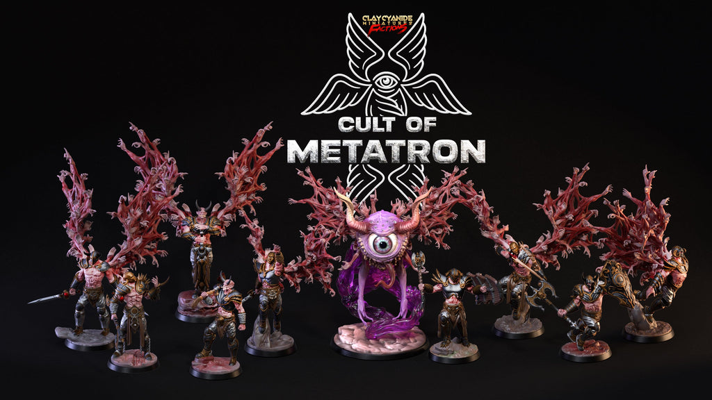 3D Printed Clay Cyanide Cult of Metatron Tribes Factions Ragnarok D&D