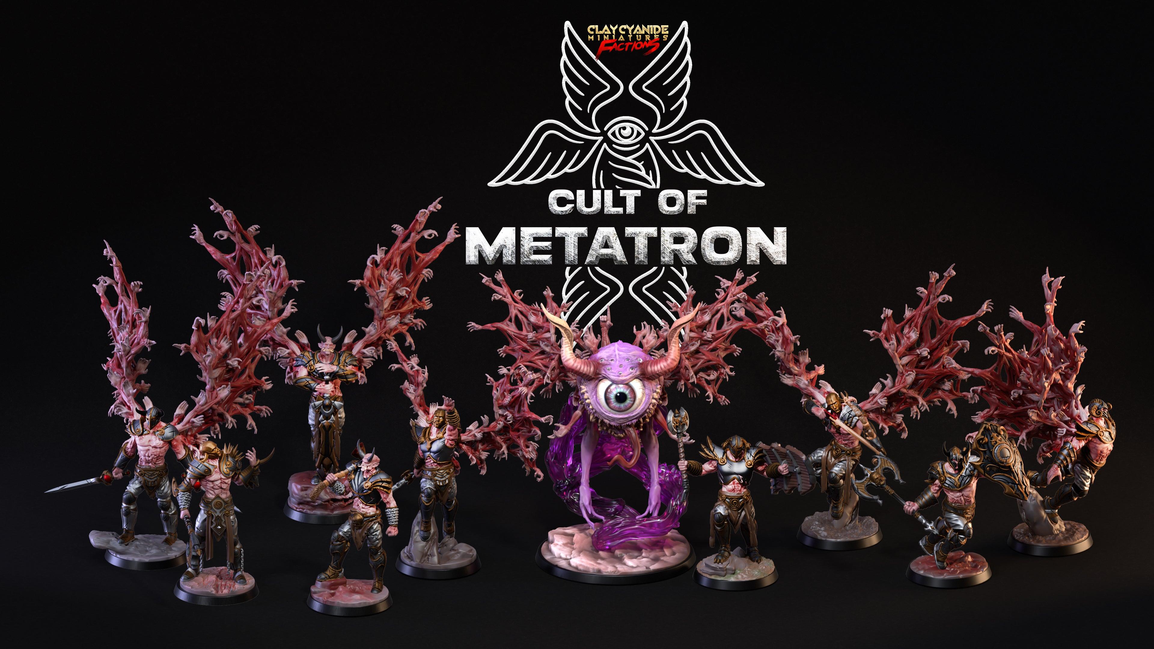 3D Printed Clay Cyanide Cult of Metatron Tribes Factions Ragnarok D&D