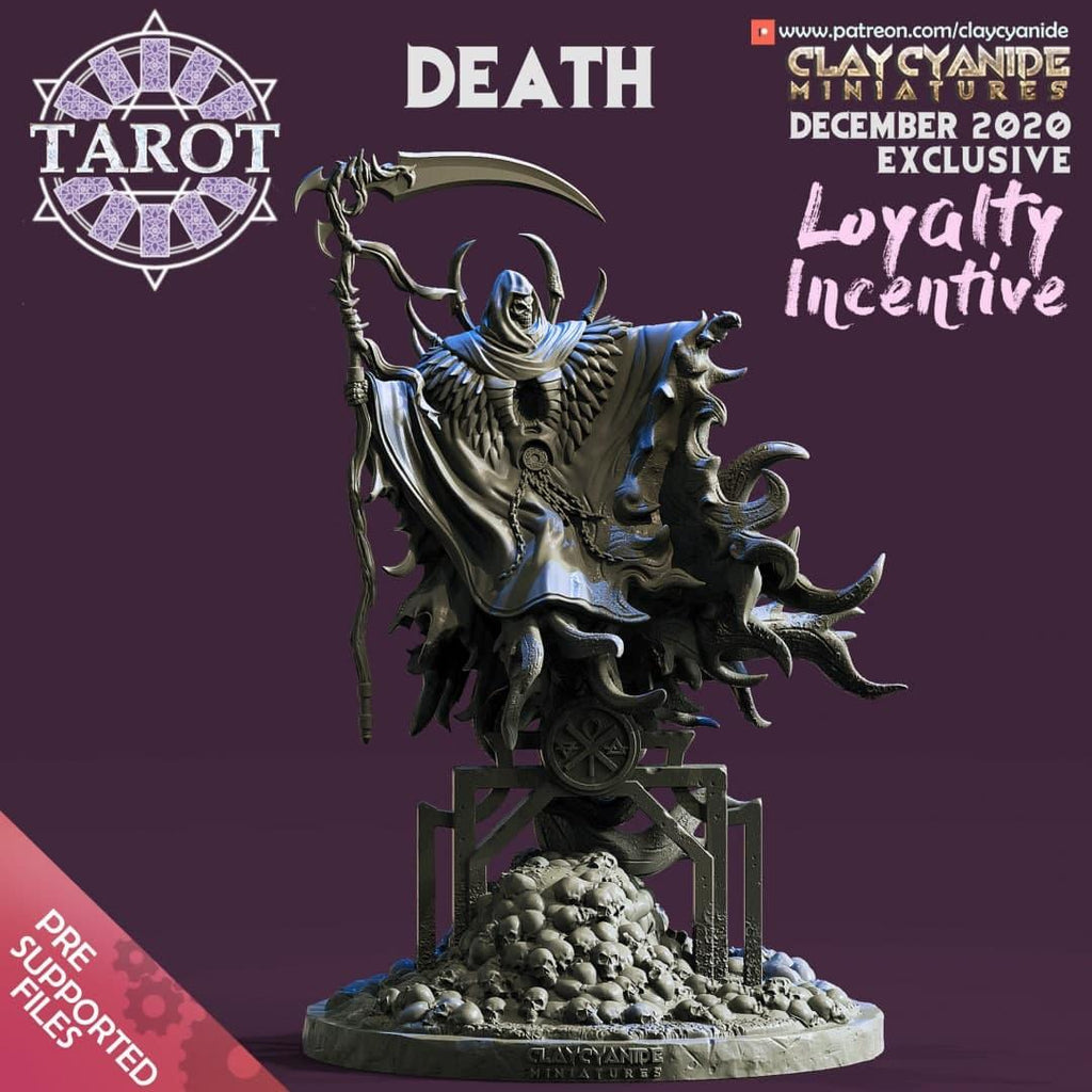 3D Printed Clay Cyanide - Death 28mm 32mm D&D