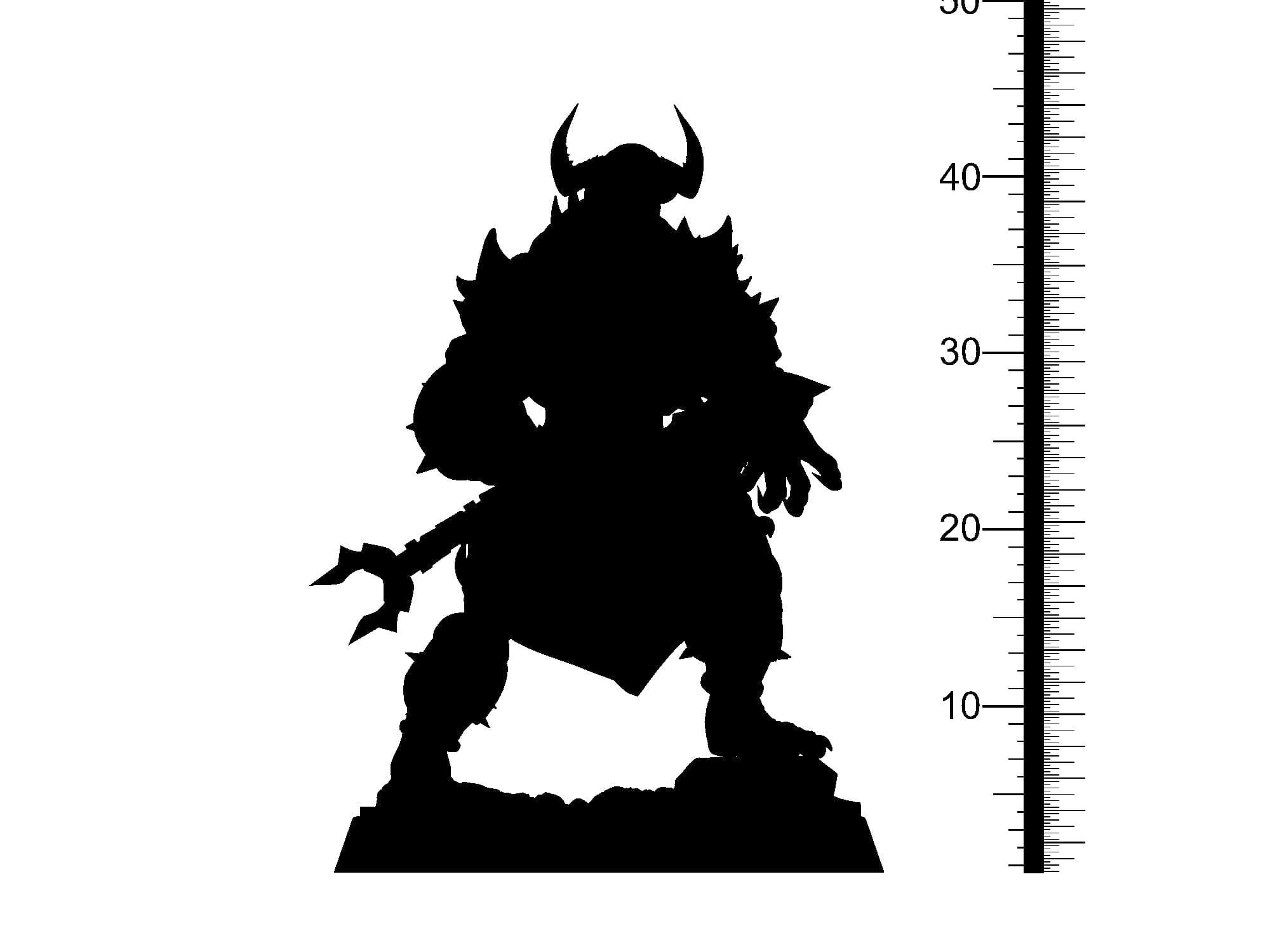 3D Printed Clay Cyanide Dreadblood Maulers Factions 28 32 mm D&D