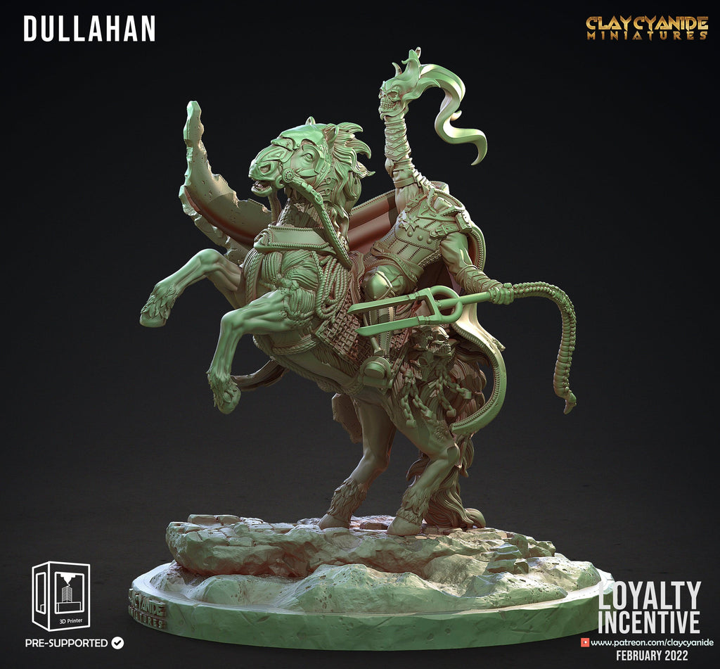3D Printed Clay Cyanide Dullahan Renders 28 32 mm D&D