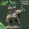 3D Printed Clay Cyanide Elephant War Mount Legend of King Arthur Ragnarok D&D
