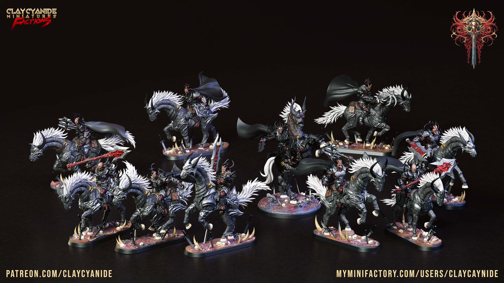 3D Printed Clay Cyanide Faction Dreadblood Ravegers Rendered Images Promo Renders 28 32 mm D&D