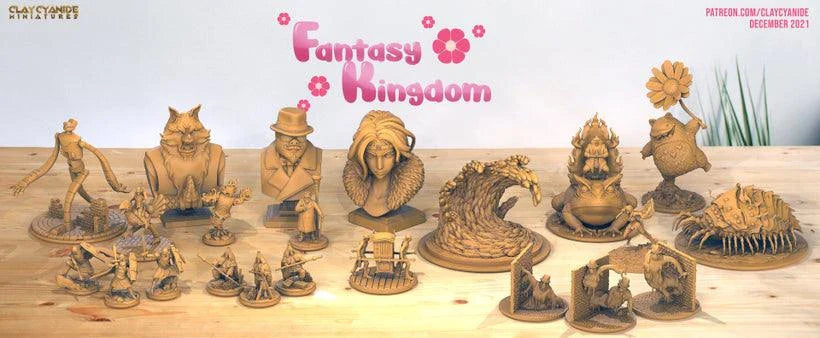 3D Printed Clay Cyanide Fantasy Kingdom - Forest Princess 28mm 32mm D&D
