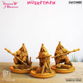 3D Printed Clay Cyanide Fantasy Kingdom - Musketmen 28mm 32mm D&D