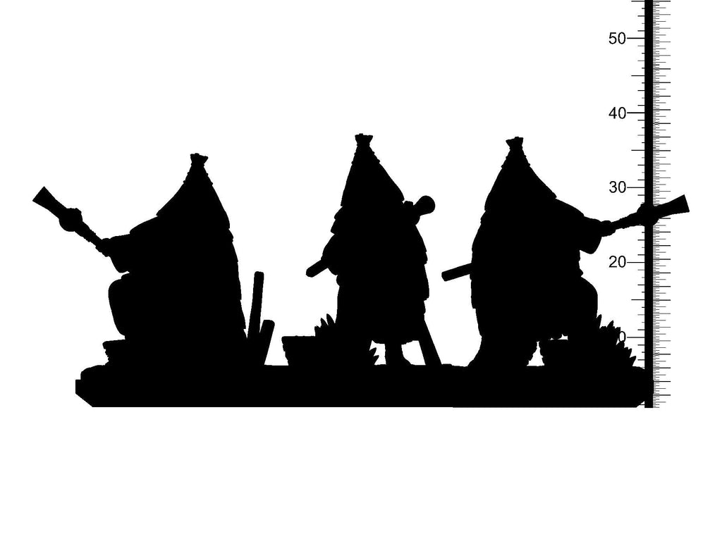 3D Printed Clay Cyanide Fantasy Kingdom - Musketmen 28mm 32mm D&D