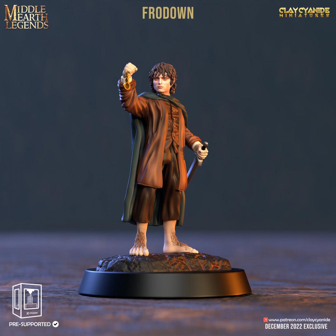 3D Printed Clay Cyanide Frodown Middle Earth Legends 28 32 mm D&D