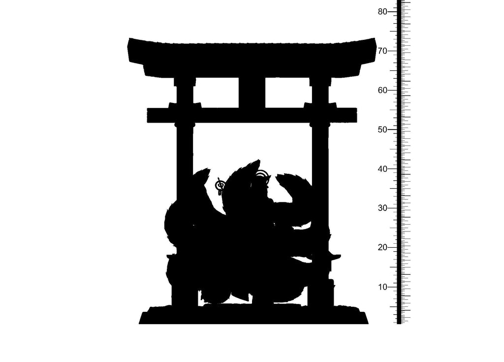 3D Printed Clay Cyanide Gumiho Nine Tails Korean Mythology Ragnarok D&D