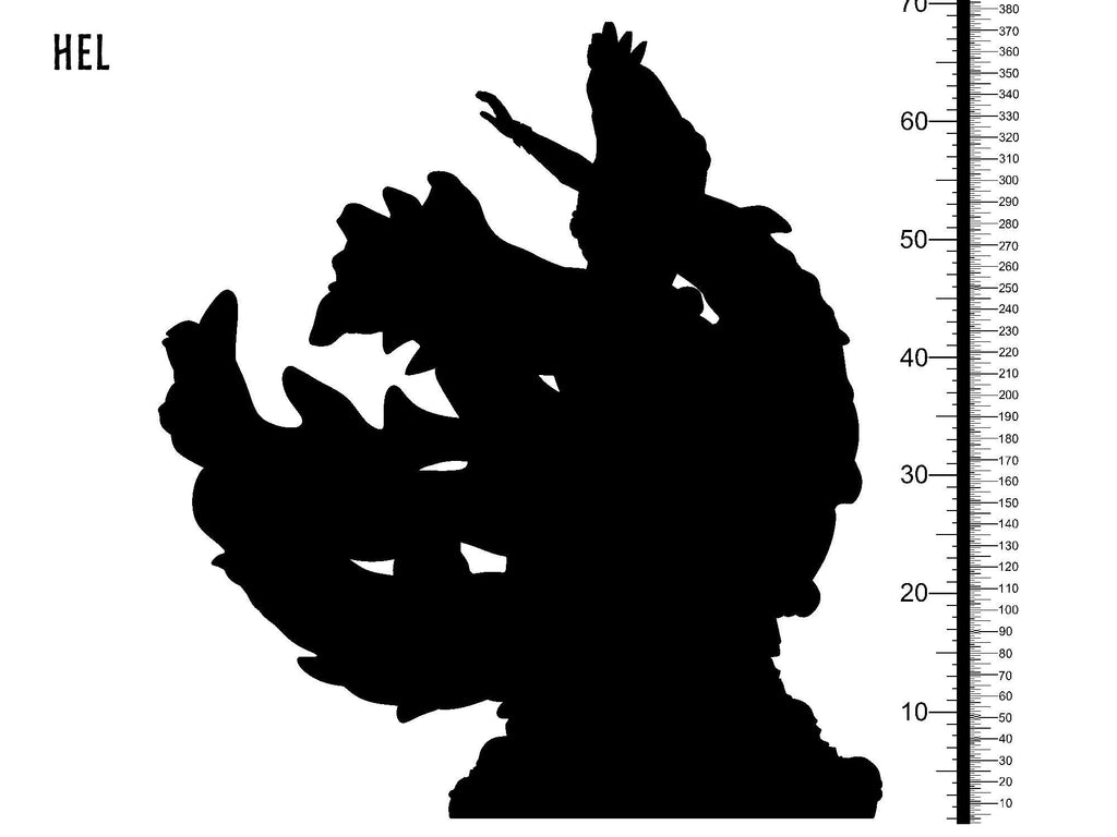 3D Printed Clay Cyanide Hel Norse Mythology 28 32 mm D&D