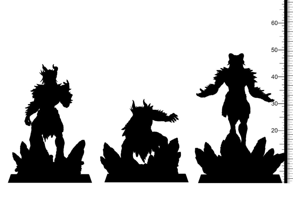 3D Printed Clay Cyanide Hugo Gaueko Euskal Mythology 28 32 mm D&D