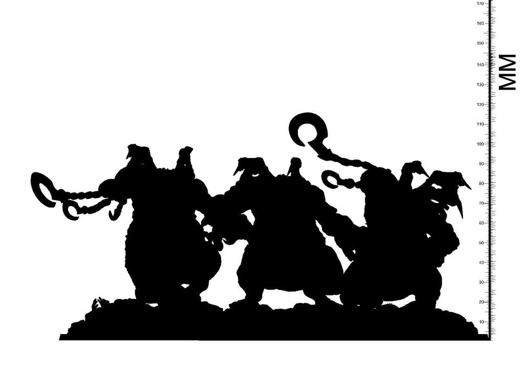 3D Printed Clay Cyanide Juan Tartalo Euskal Mythology 28 32 mm D&D