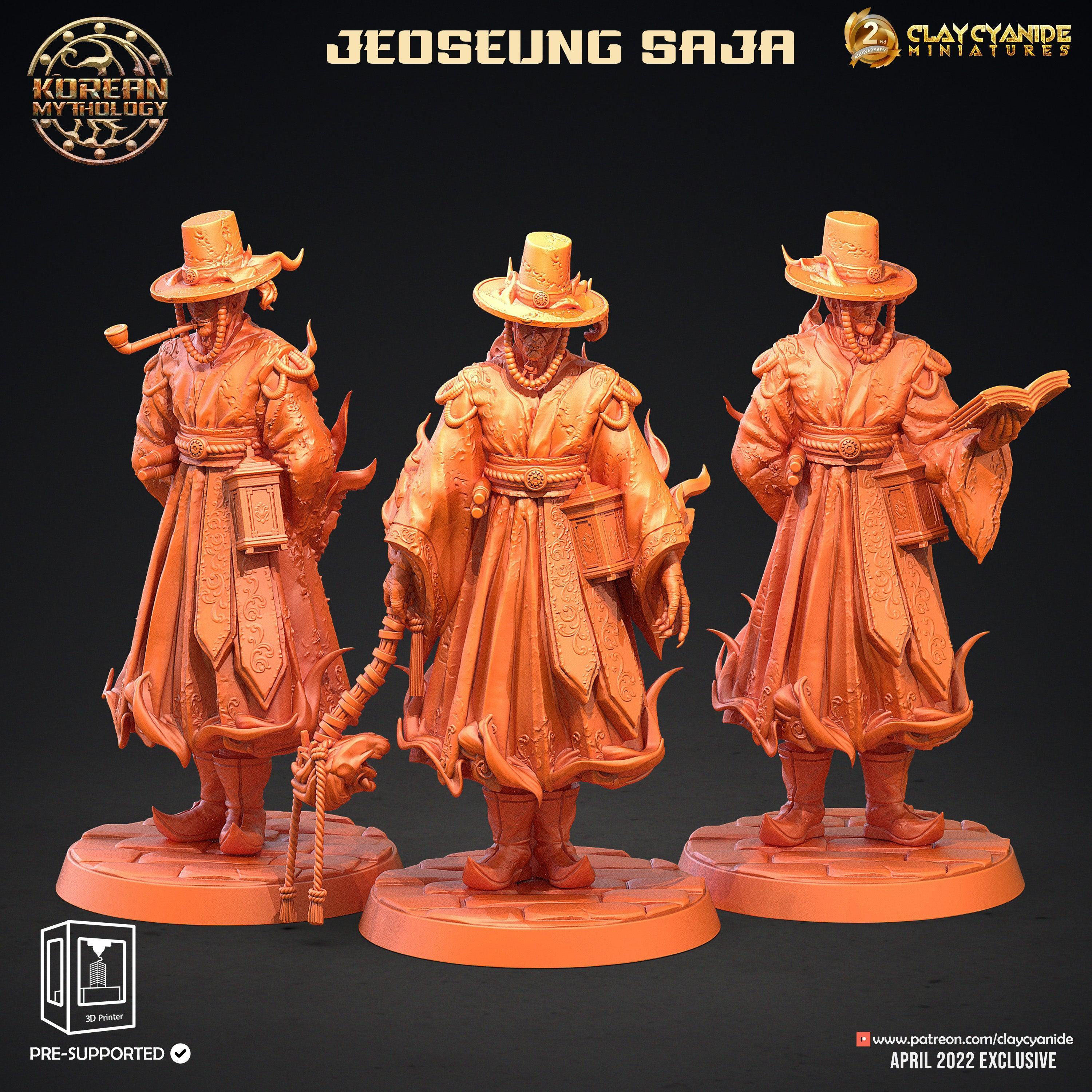 3D Printed Clay Cyanide Korean Mythology Full Set Ragnarok D&D