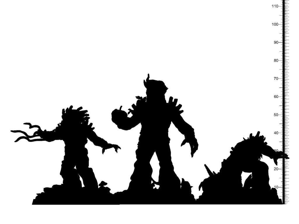 3D Printed Clay Cyanide Mandrakes Ethiopian Mythos 28 32 mm D&D