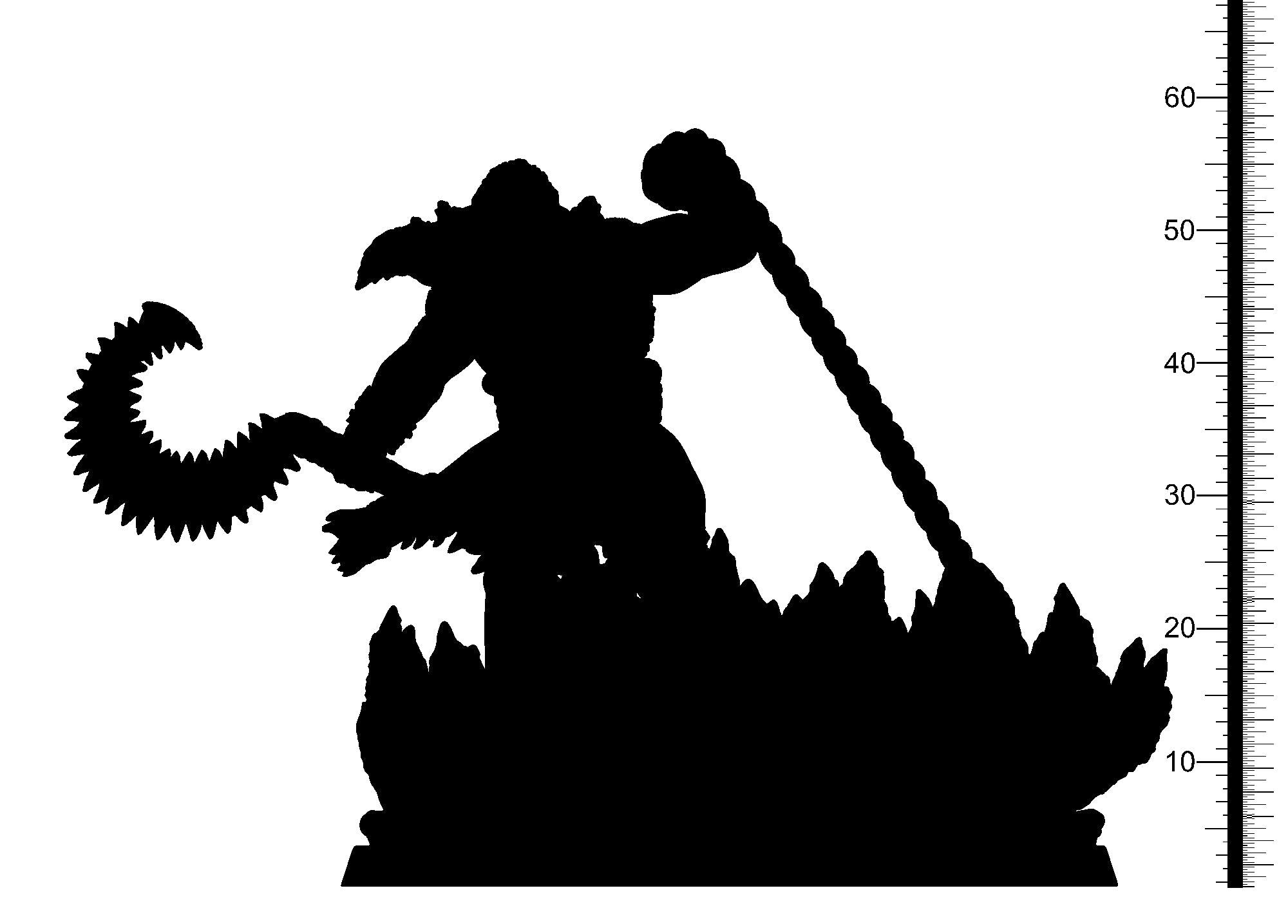 3D Printed Clay Cyanide Maui Maori Mythos 28mm-32mm Ragnarok D&D