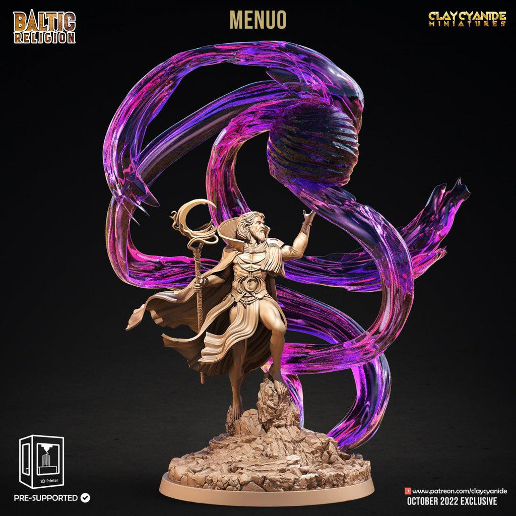 3D Printed Clay Cyanide Menuo Baltic Religion 28mm-32mm Ragnarok D&D