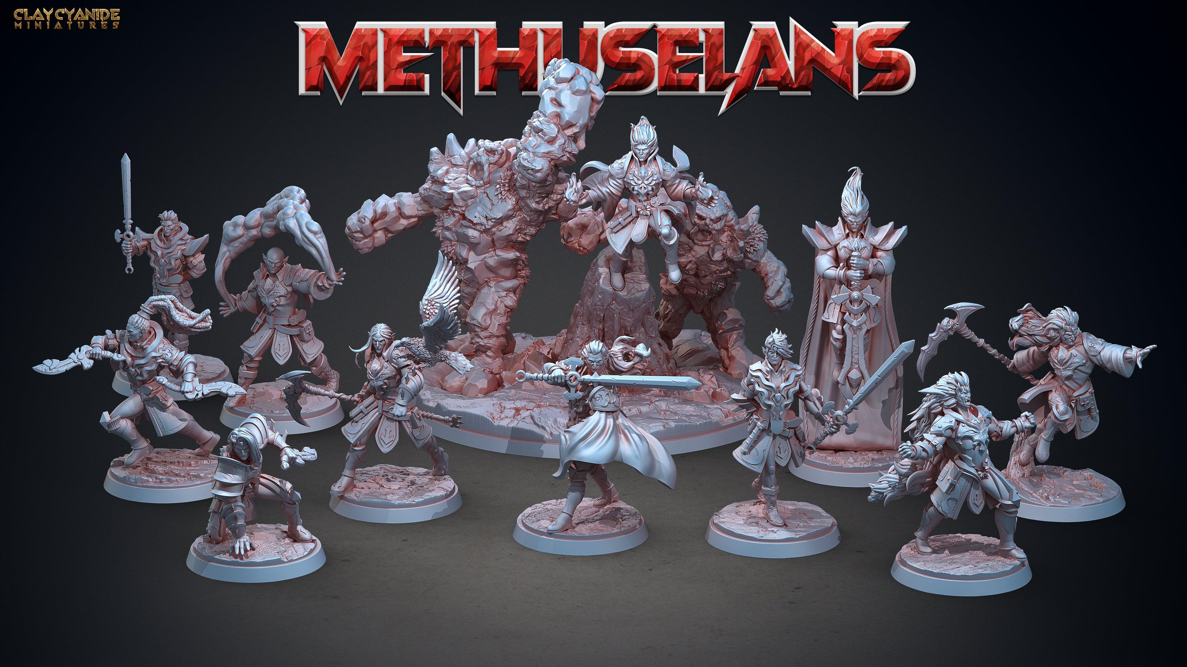 3D Printed Clay Cyanide Methuselans Vampires Tribes Factions Ragnarok D&D
