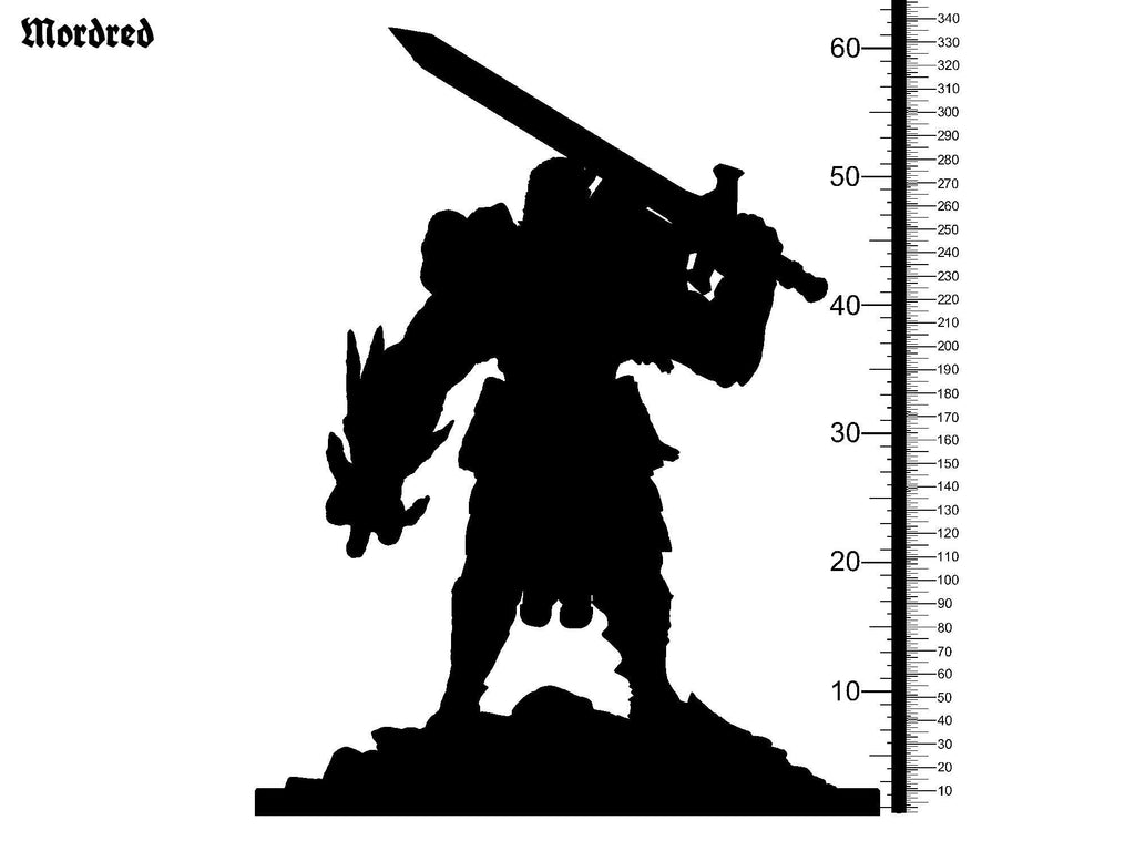 3D Printed Clay Cyanide Mordred The Legend of King Arthur Ragnarok D&D