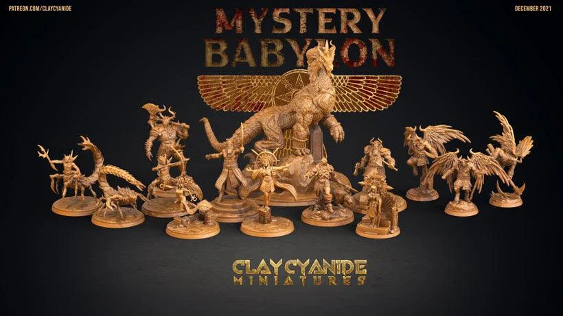 3D Printed Clay Cyanide Mystery Babylon - Inanna 28mm 32mm D&D