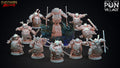 3D Printed Clay Cyanide Pon Village Pandas Tribes Factions Ragnarok D&D