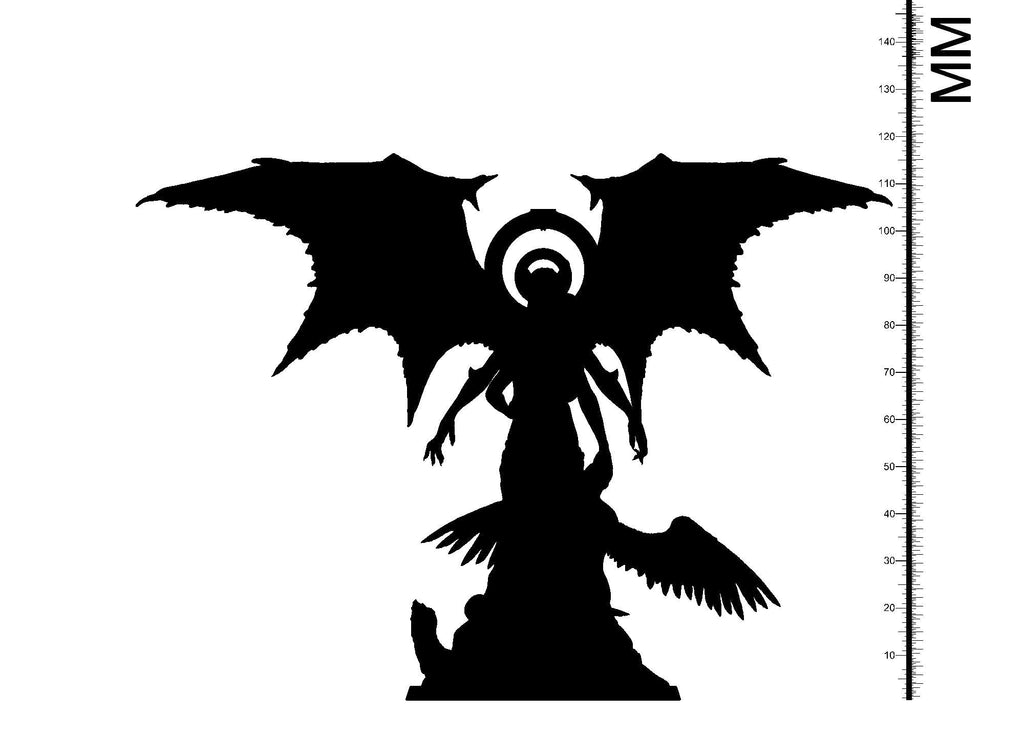 3D Printed Clay Cyanide Princess of Hell Ragnarok D&D