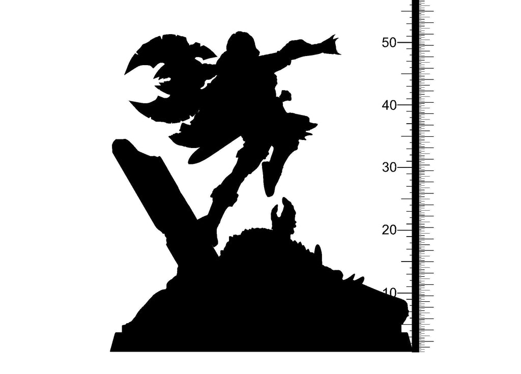 3D Printed Clay Cyanide Red Sonja 28-32mm Hyborian Age Ragnarok D&D
