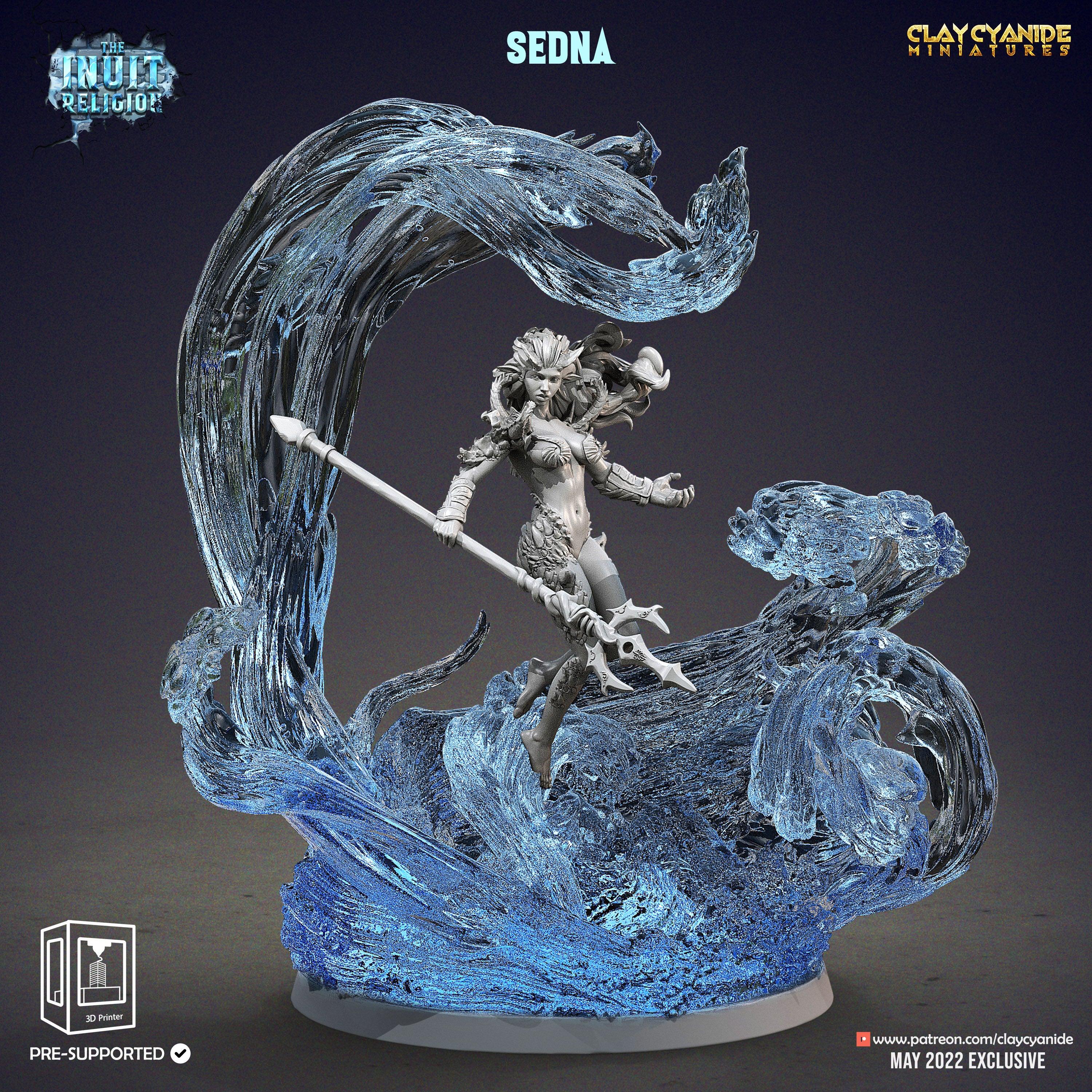 3D Printed Clay Cyanide Sedna Inuit Religion Ragnarok D&D