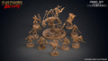 3D Printed Clay Cyanide Silverfangs Guild Werewolf Fox Tribes Factions Ragnarok D&D