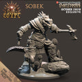 3D Printed Clay Cyanide Sobek Egyptian Mythology 28 32 mm D&D