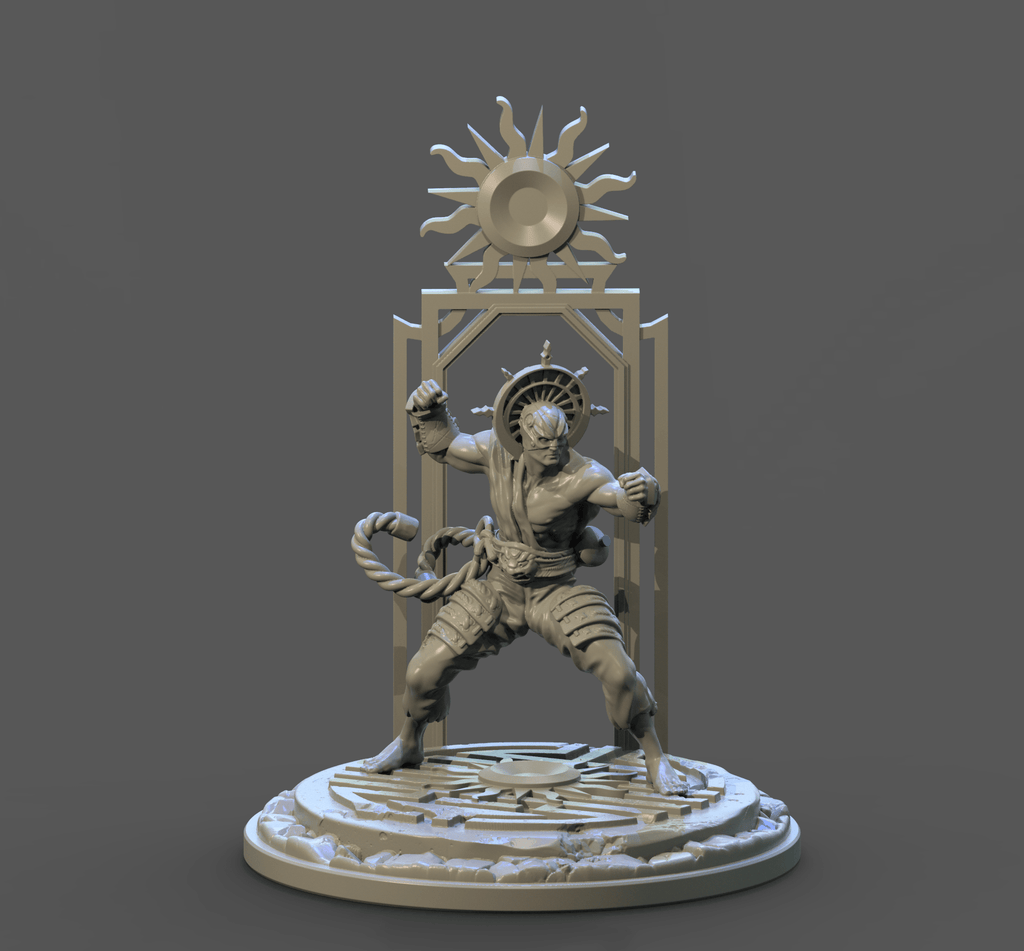 3D Printed Clay Cyanide Sun Tarot Ragnarok D&D