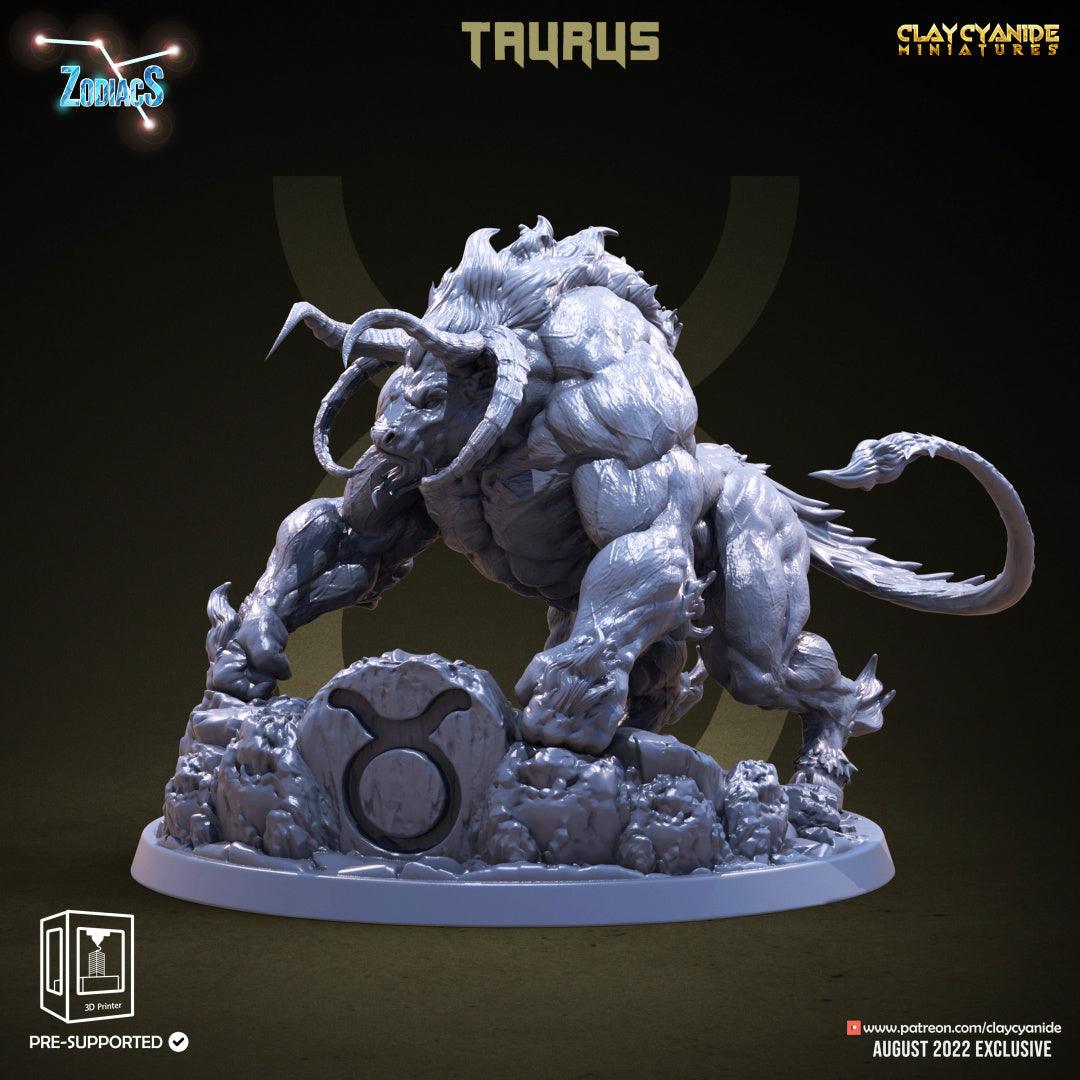 3D Printed Clay Cyanide Taurus Zodics 28mm-32mm Ragnarok D&D