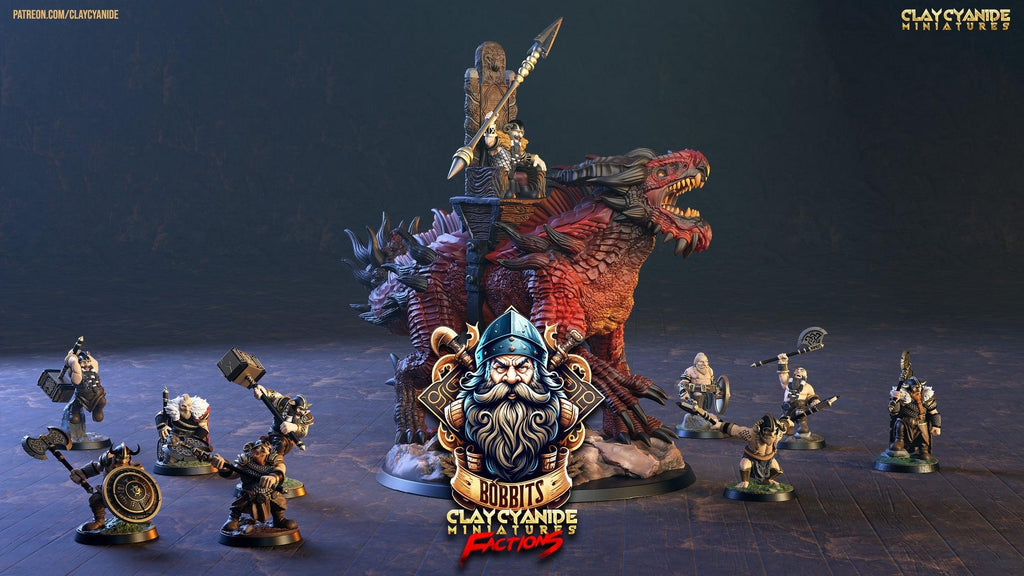 3D Printed Clay Cyanide The Bobbits Factions Ragnarok D&D