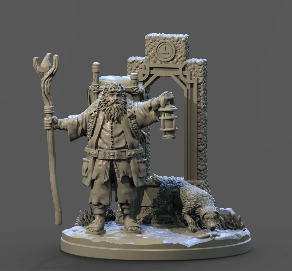 3D Printed Clay Cyanide The Hermit Tarot Ragnarok D&D