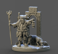 3D Printed Clay Cyanide The Hermit Tarot Ragnarok D&D
