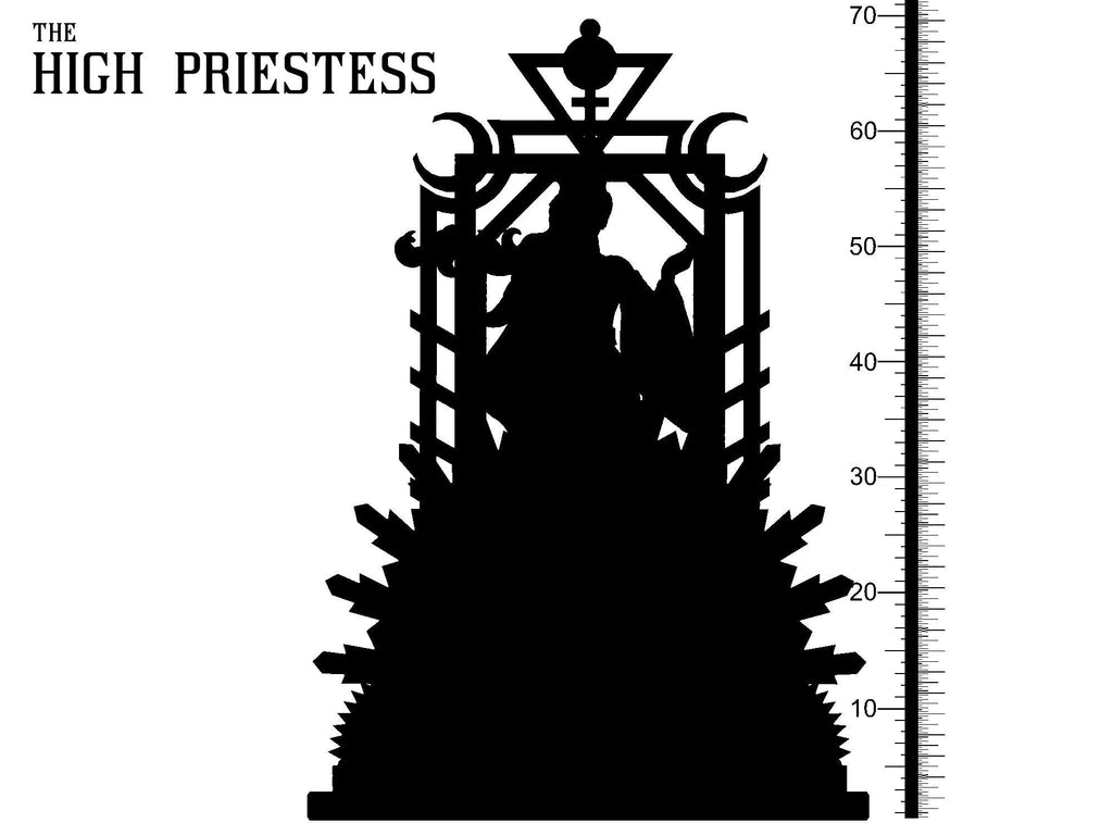 3D Printed Clay Cyanide The High Priestess Tarot Ragnarok D&D