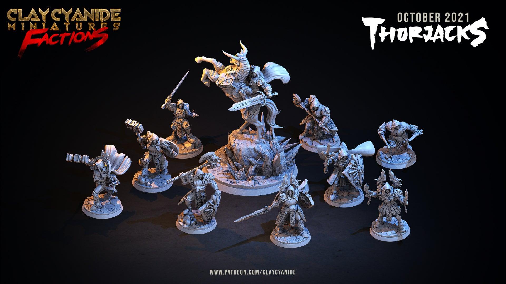 3D Printed Clay Cyanide Thorjacks Tribes Factions Ragnarok D&D