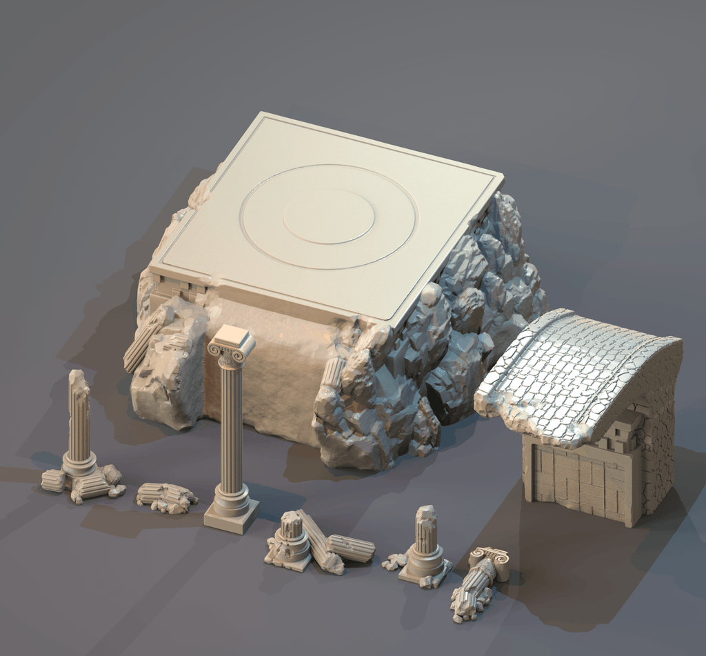 3D Printed Clay Cyanide Typhon Greek Myth Gods and Goddesses Ragnarok D&D