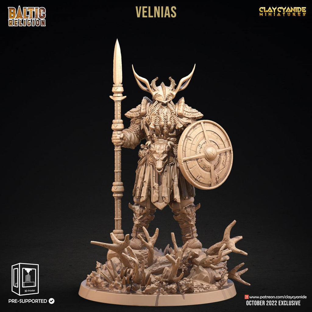 3D Printed Clay Cyanide Velnias Baltic Religion 28mm-32mm Ragnarok D&D