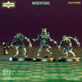 3D Printed Clay Cyanide Werehyenas Ethiopian Mythos 28 32 mm D&D