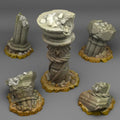 3D Printed Fantastic Plants and Rocks Ancient Greek Ruins 28mm - 32mm D&D Wargaming