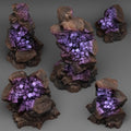 3D Printed Fantastic Plants and Rocks Ancient Hidden Crystals 28mm - 32mm D&D Wargaming