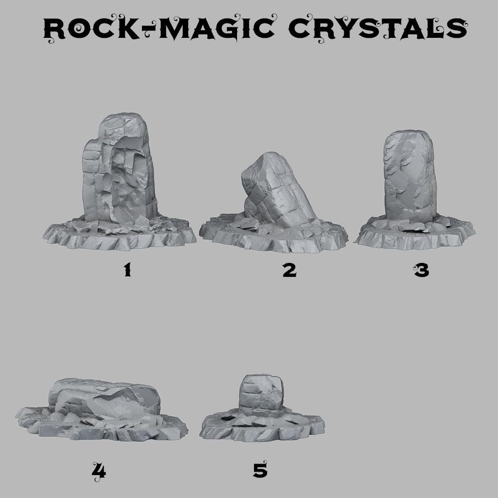 3D Printed Fantastic Plants and Rocks Ancient Jungle Ruins 28mm - 32mm D&D Wargaming