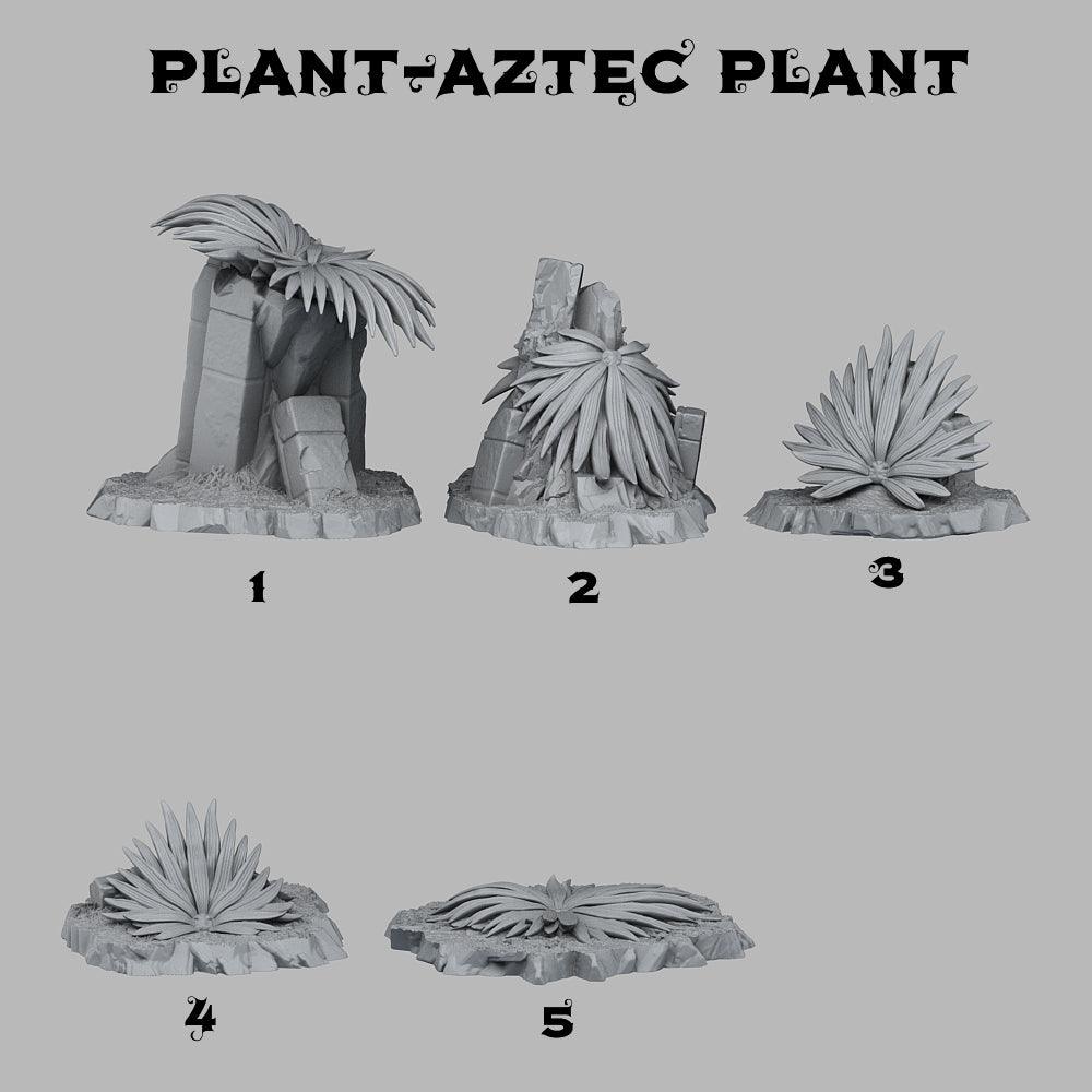 3D Printed Fantastic Plants and Rocks Aztec Plant 28mm - 32mm D&D Wargaming